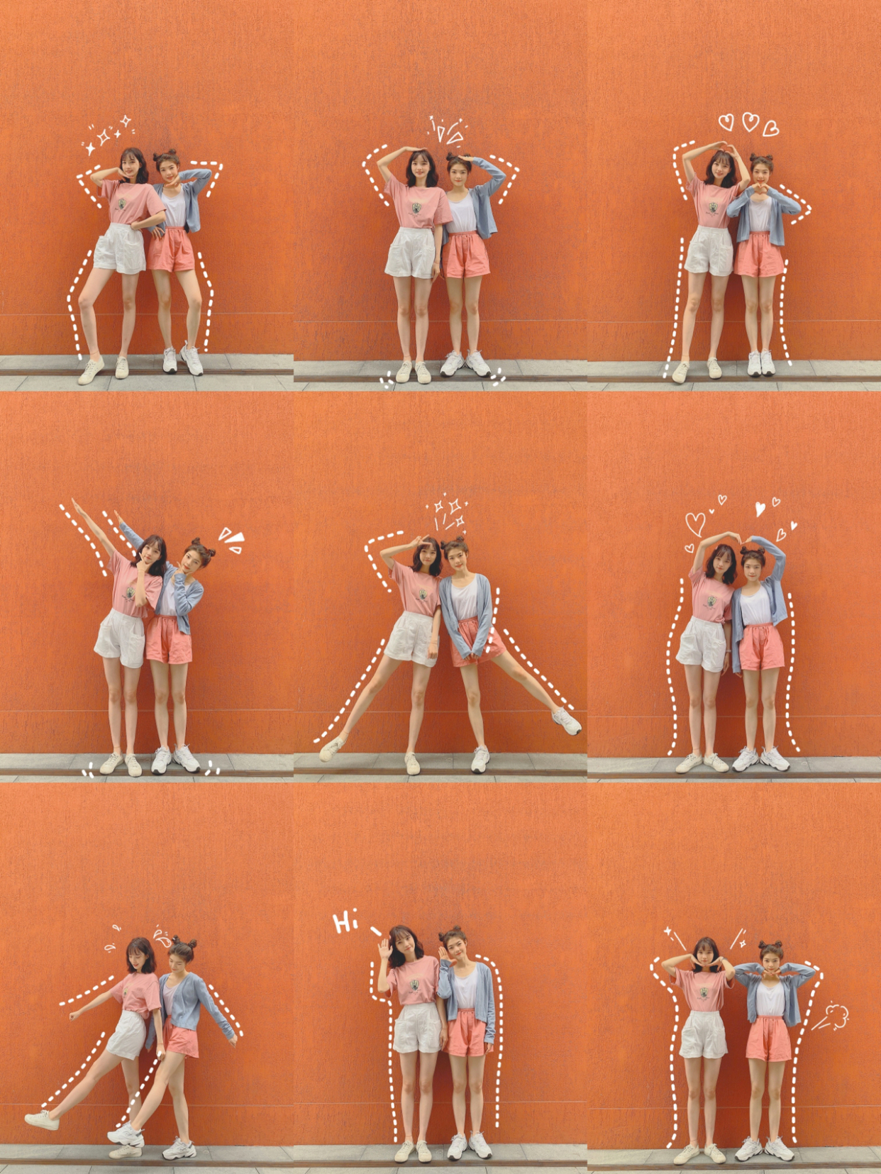 怎么拍出简单又好看的闺蜜照自拍,闺蜜照拍照姿势大全