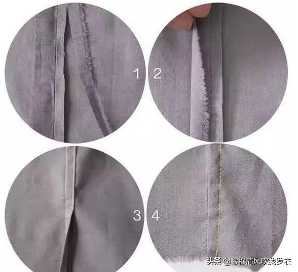 服装缝份有多少种组合方式,服装毛边上下搭缝方法