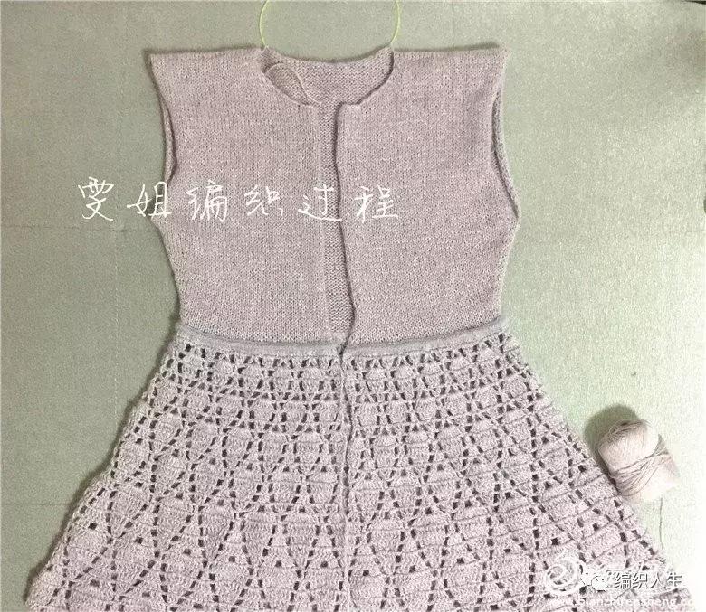 流行女士短开衫钩织教程,长款外搭开衫钩织教程