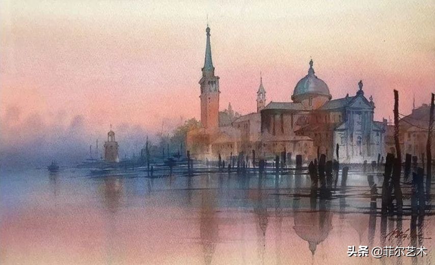 水彩意境图片欣赏,水彩颜色丰富