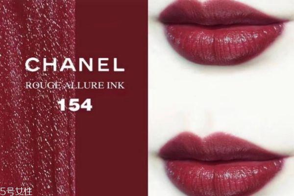 香奈儿双头唇釉154号口红试色 (香奈儿154和香奈儿75口红)