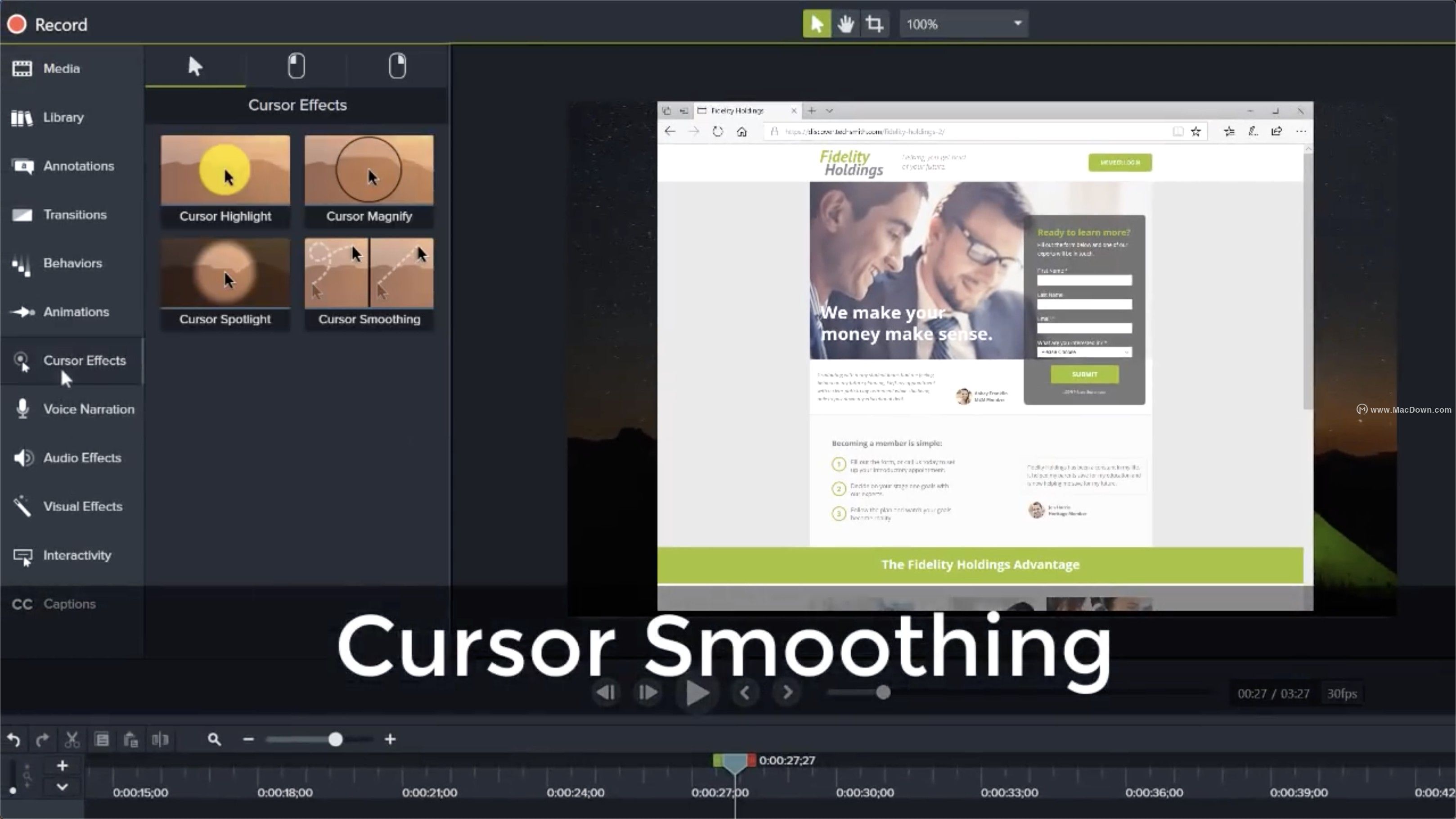 Camtasia2019forMac,视频录制和剪辑软件