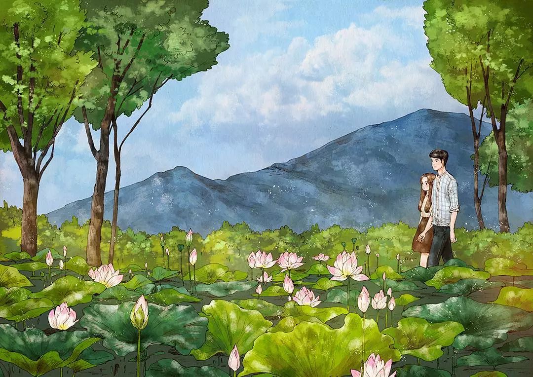 画风堪比宫崎骏,写实韩系画风画师