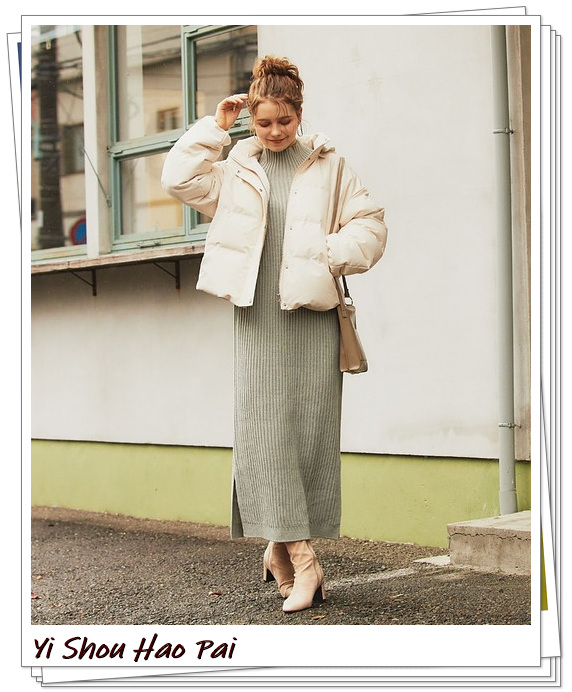 不同版型羽绒服穿搭女,145矮个子短款羽绒服