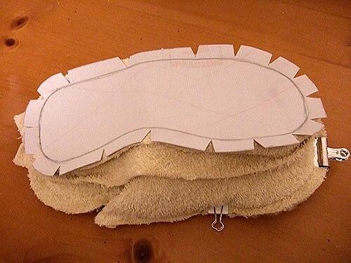 用布条线织两种颜色的拖鞋教程,用布条织花样拖鞋