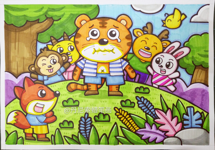 8-12岁儿童绘画范画,简单又好画的儿童画大全