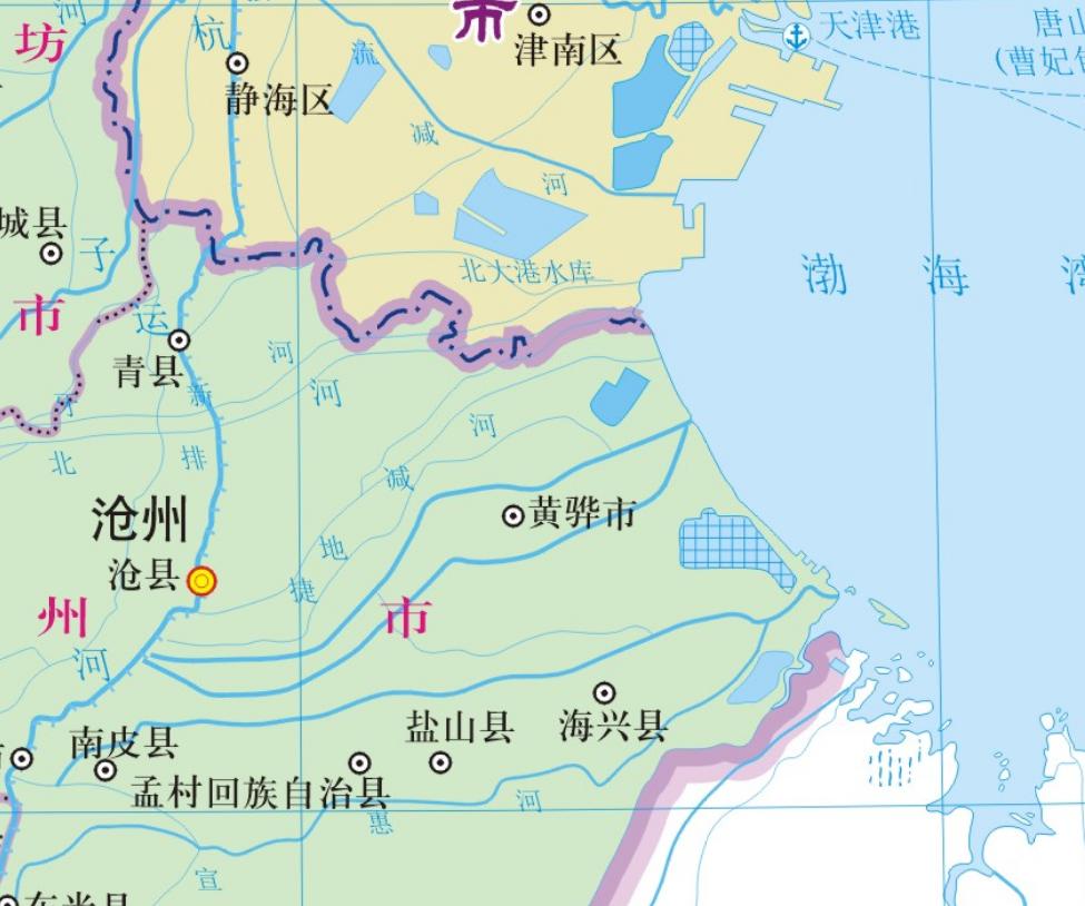 黄骅市行政区划地图,黄骅市原来叫什么名字