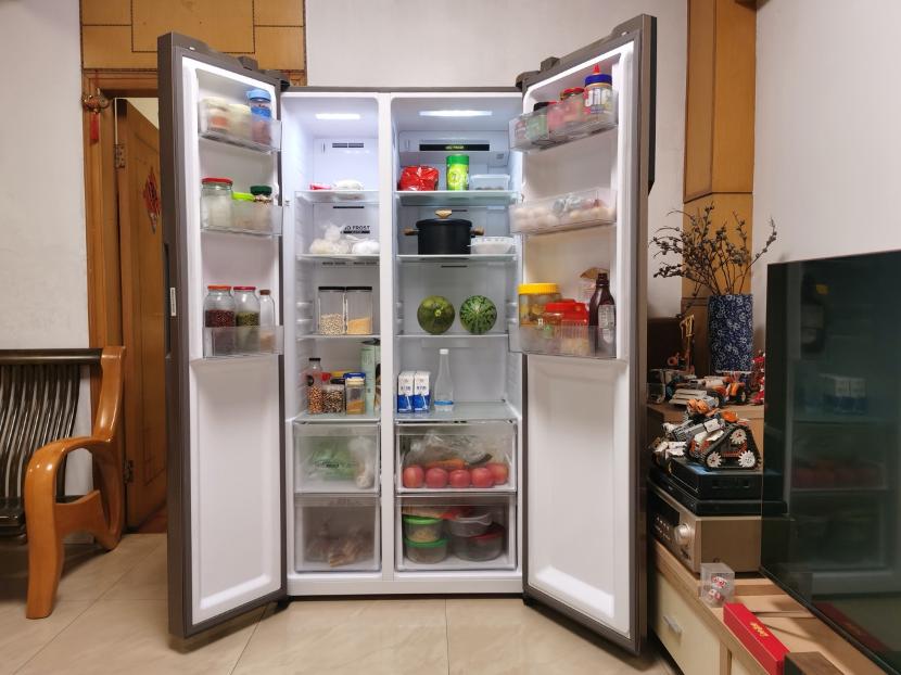 海尔538升无霜变频对开门超薄冰箱,海尔冰箱bcd-541怎么调节冷藏温度