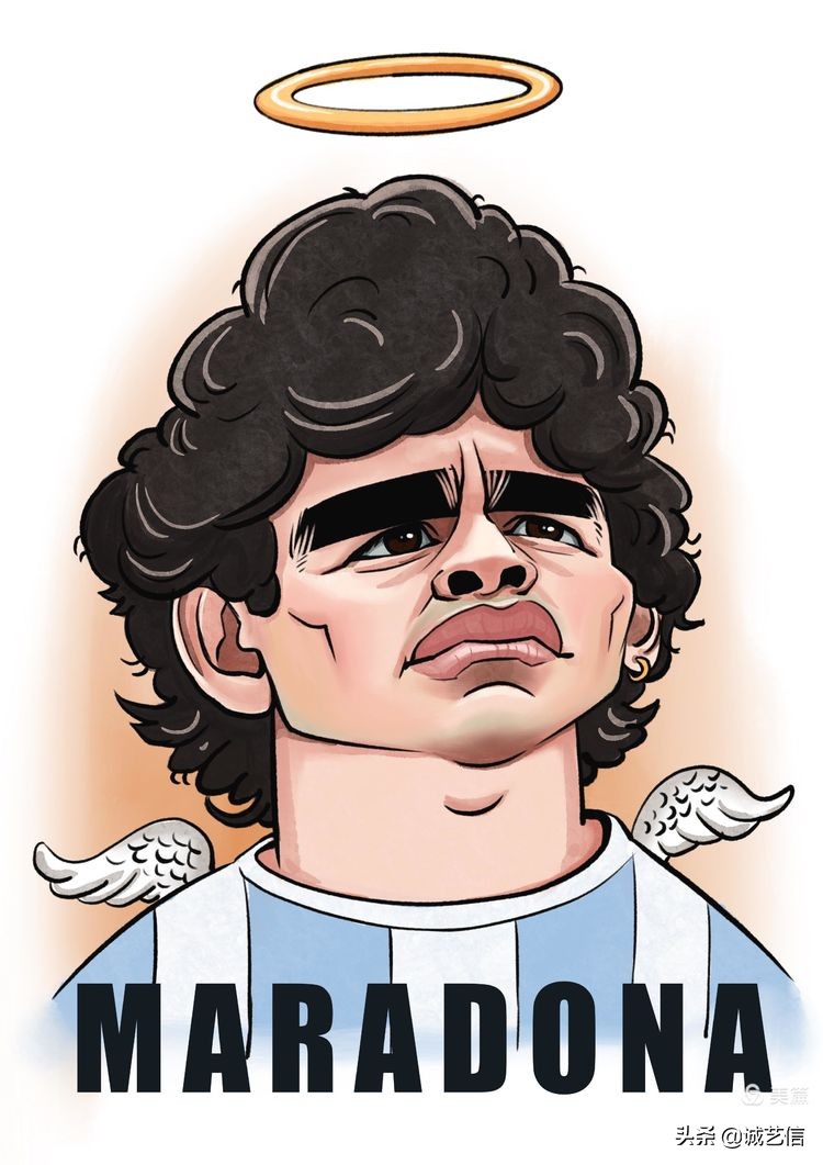 马拉多纳高清漫画壁纸,马拉多纳漫画