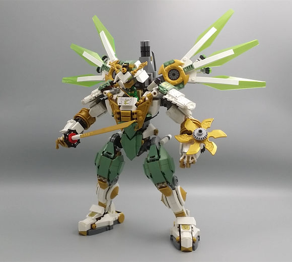 乐高高达机甲头部,自制乐高机甲巴巴托斯高达