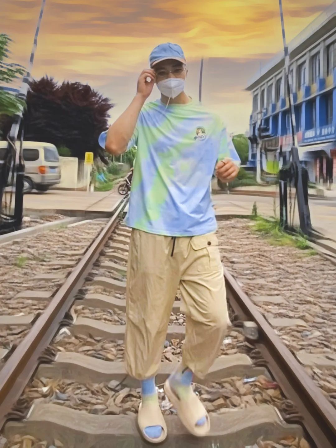 什么颜色的扎染好看,穿搭蓝色系过年