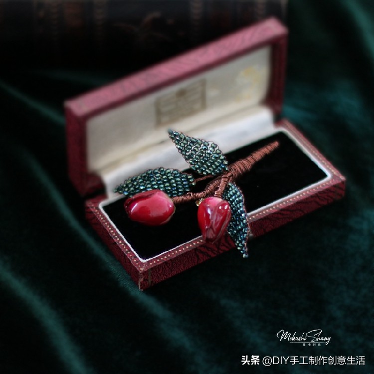 永生花首饰手工diy制作,制作永生花首饰