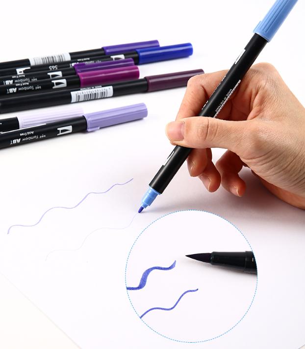 马克笔做手帐不用贴纸不用胶带,做手帐不用贴纸只用马克笔和笔