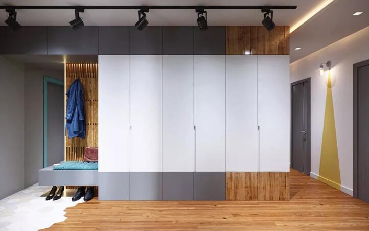 入户门厅造型设计,入户只能做一扇门的鞋柜怎么设计