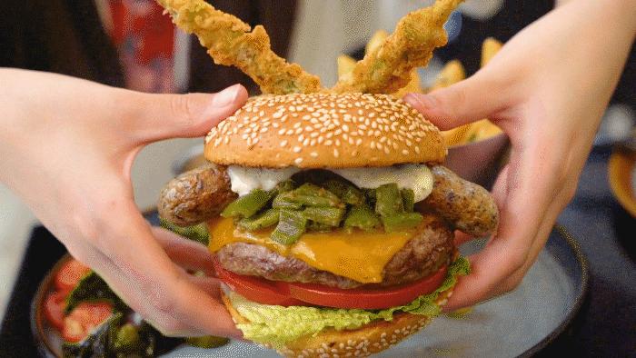 没想到,我竟被1个汉堡电到了……