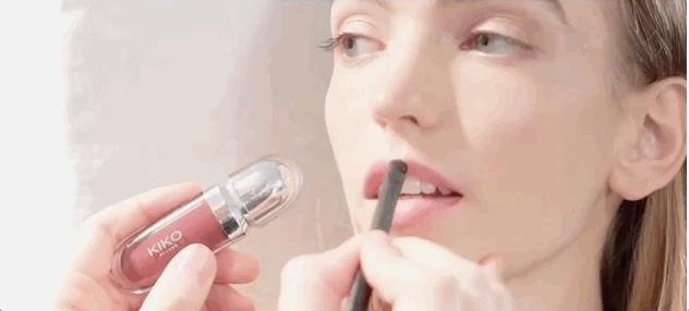 kiko老款口红,kiko口红双头唇釉105和128