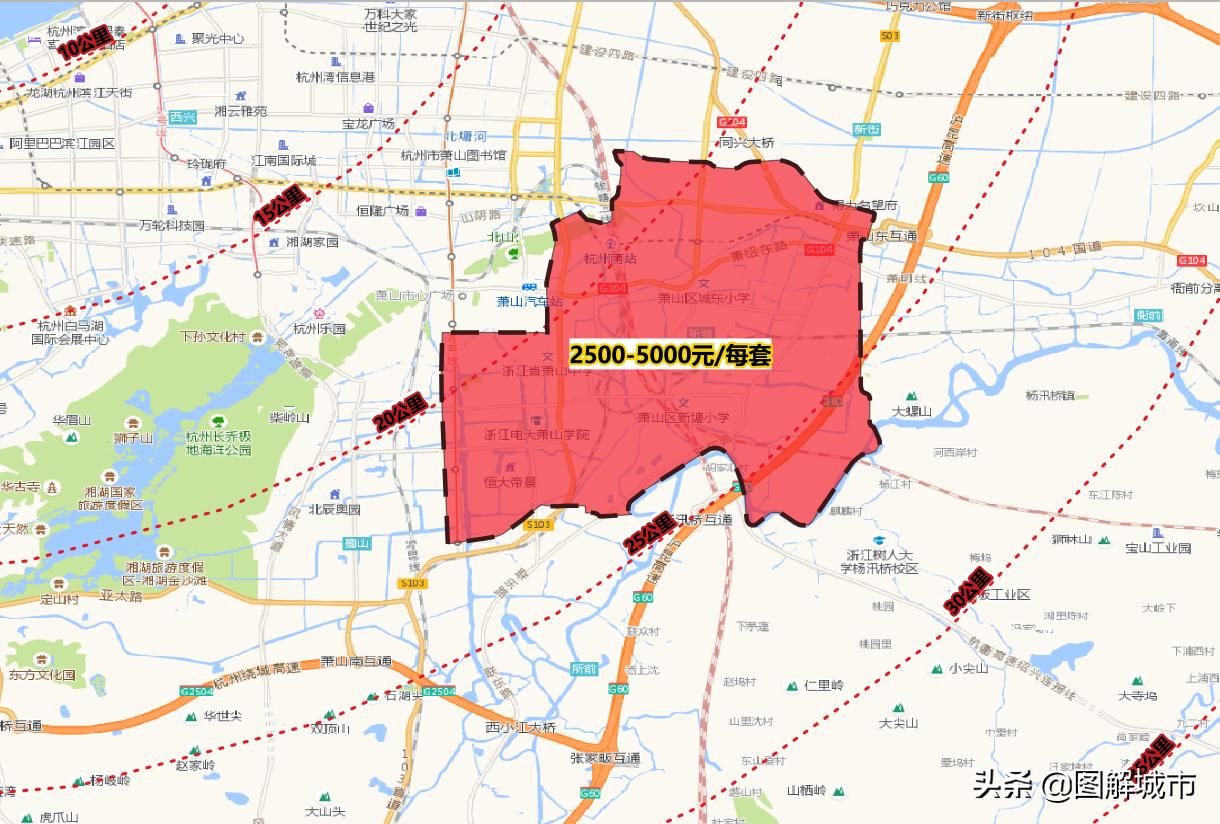 新塘城区地图,杭州新塘板块规划