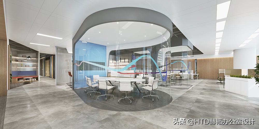 项目｜简约与色彩，国际物流服务商美设国际总部办公室设计装修