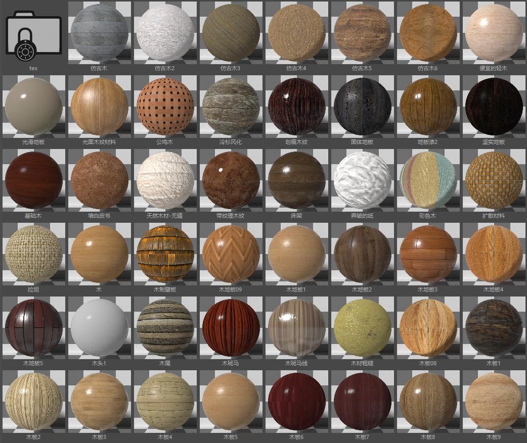 OC最全中文材质库来了，学习C4D必备