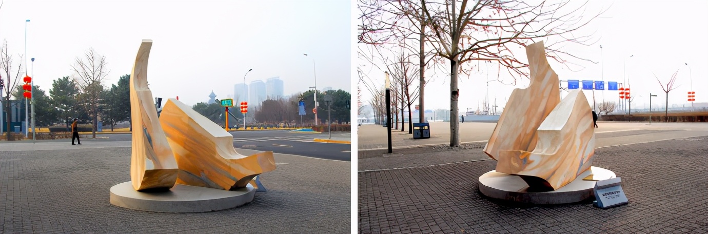 北京鸟巢附近雕塑,鸟巢雕塑效果图