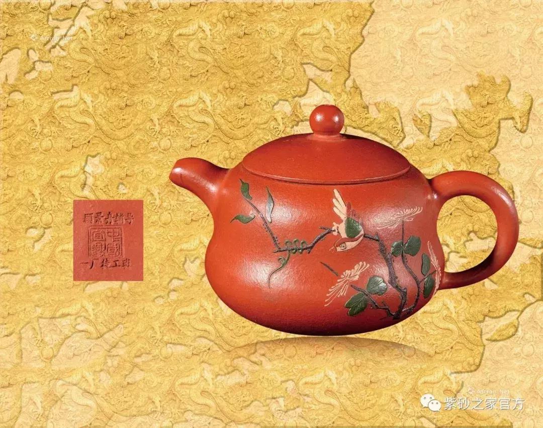 重器官窑瓷器图片大全,古董名家竹形紫砂名壶欣赏