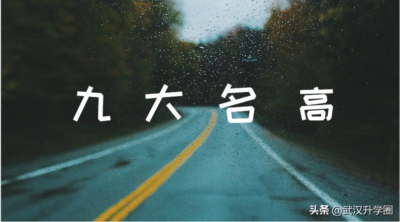 九大名高是哪九所,九大名高是哪九大