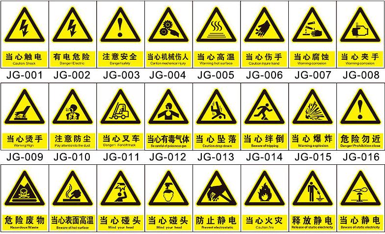 安全标志中提示标志有哪些,全部的安全标志你们都认识吗