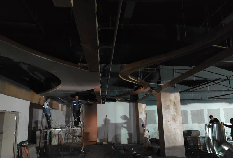 服务报道|盛世华茂,东莞凤岗店跟进施工,确保设计落实到位