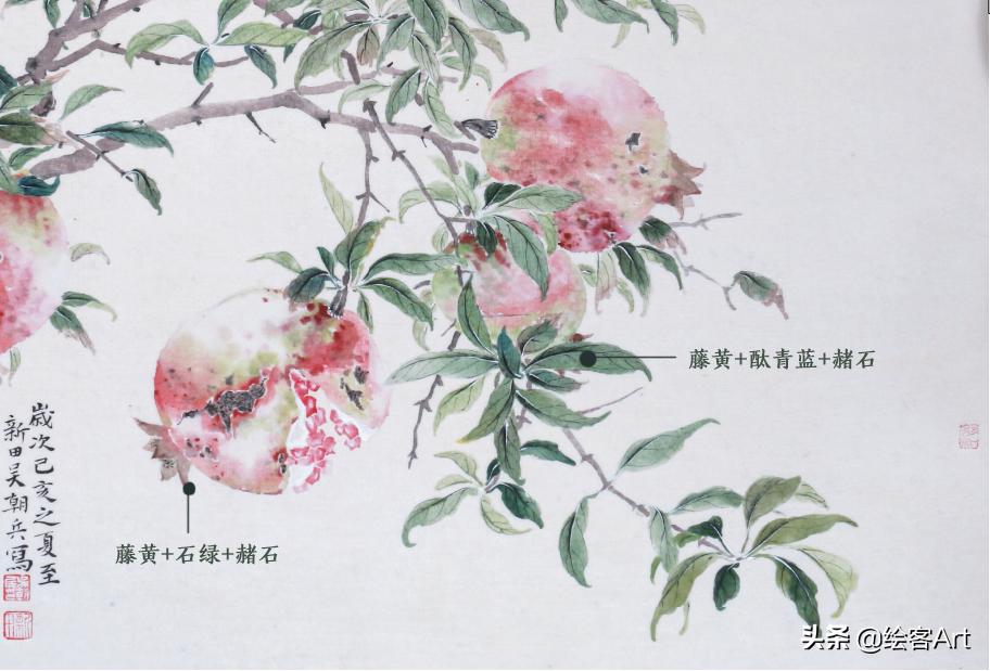 写意国画怎样配色,最好的小写意国画