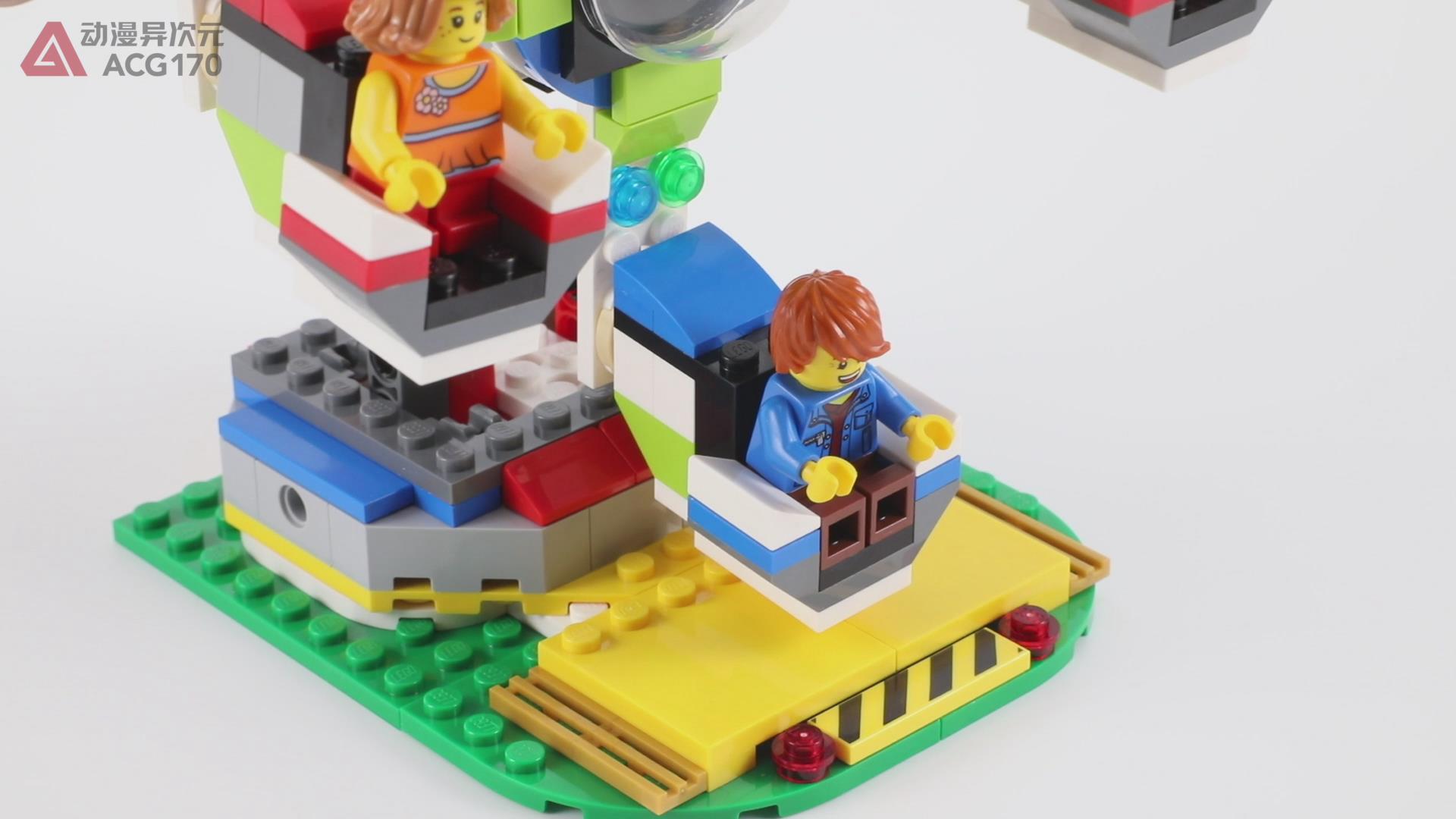 乐高积木拼装8-16岁旋转木马,乐高积木摩天轮