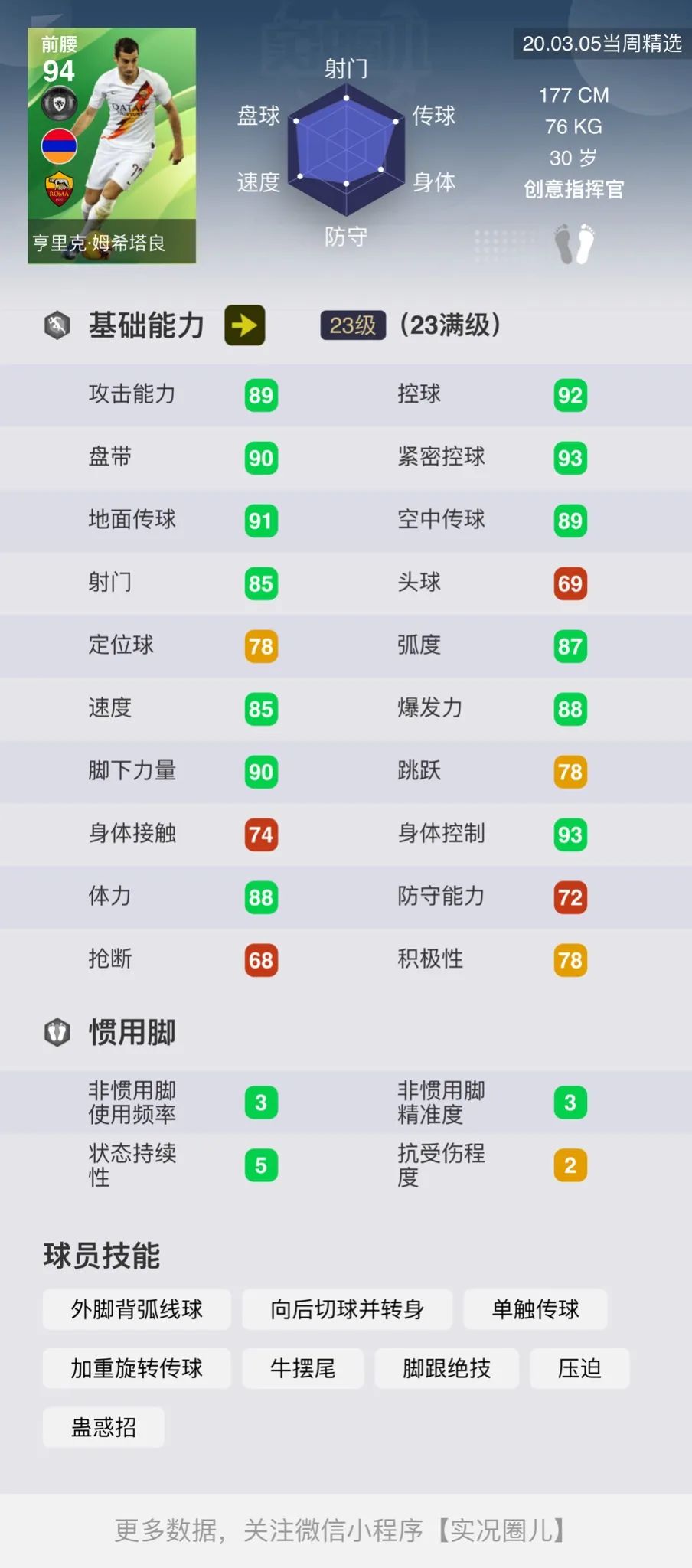 「重磅」标志性时刻新卡！新传奇DLC5.0详情，周精选球员简评