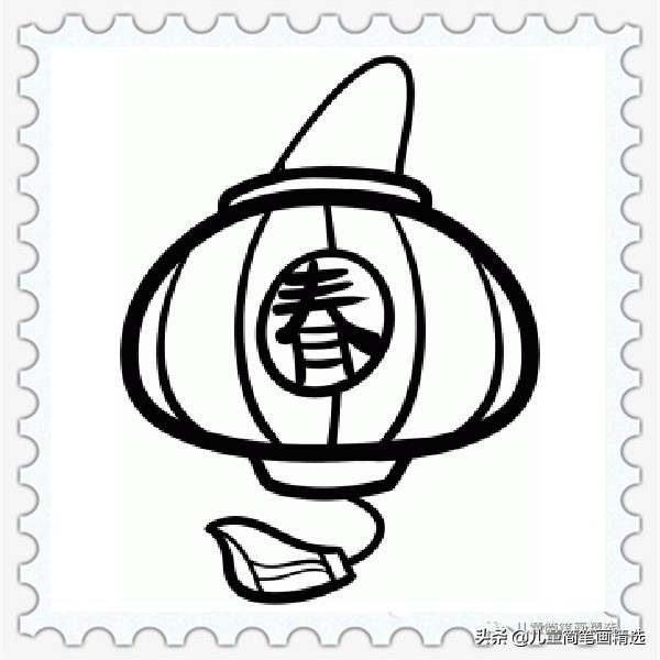 简笔画灯笼的画法,画灯笼简笔画的教程