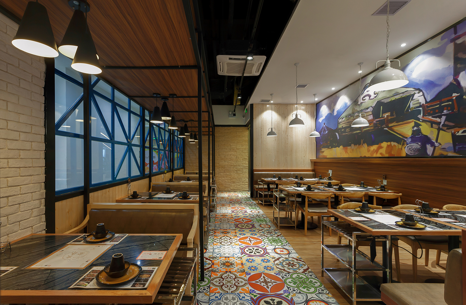 羊肉餐厅设计,烤全羊餐厅设计效果图