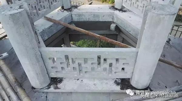 青石造亭镇宅造景;暨青石凉亭建造过程