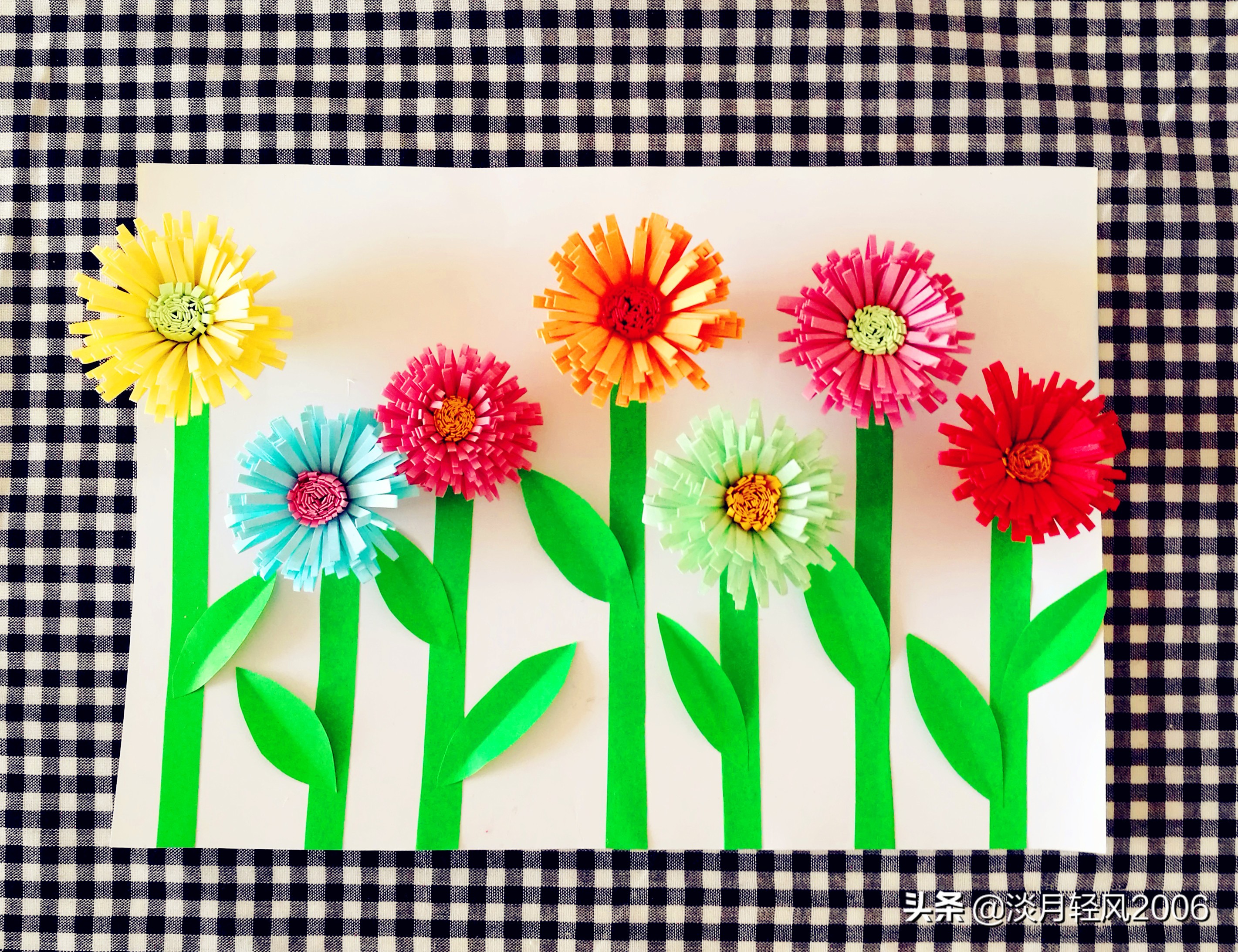 卡纸手工制作小花园,卡纸创意手工制作大全花卉