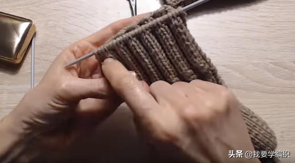 织半指手套的教程,织手套冬女款教程