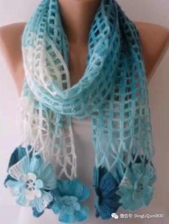 针织披肩作品,披肩花式围巾编织教程