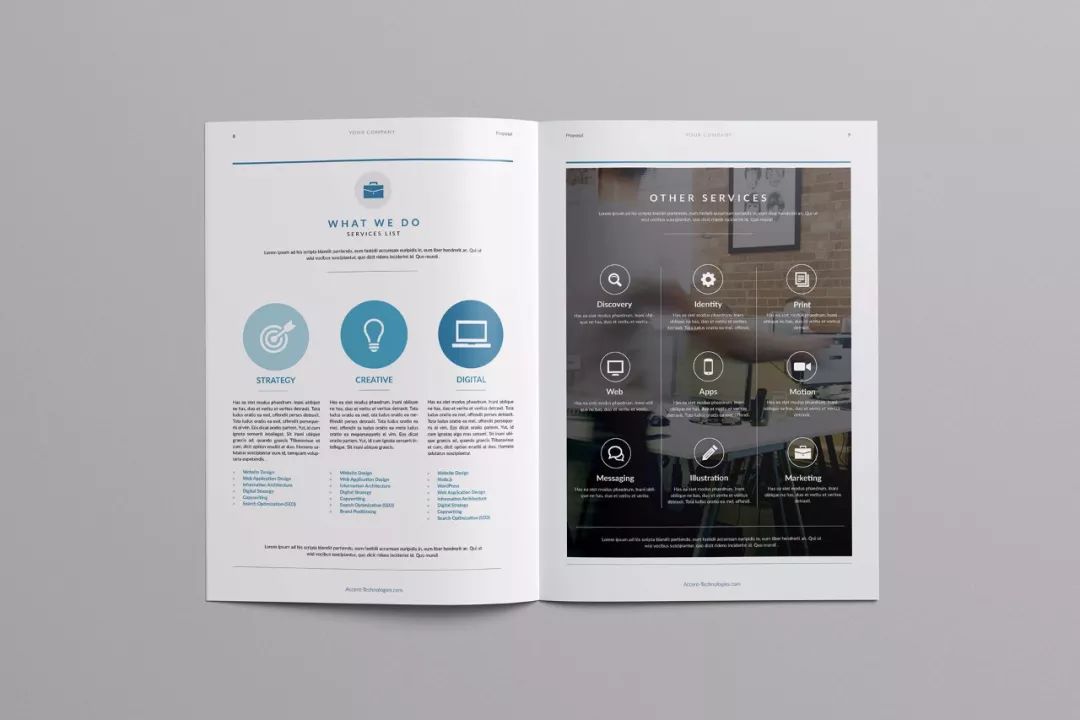 简约大气的企业宣传册／画册设计精选