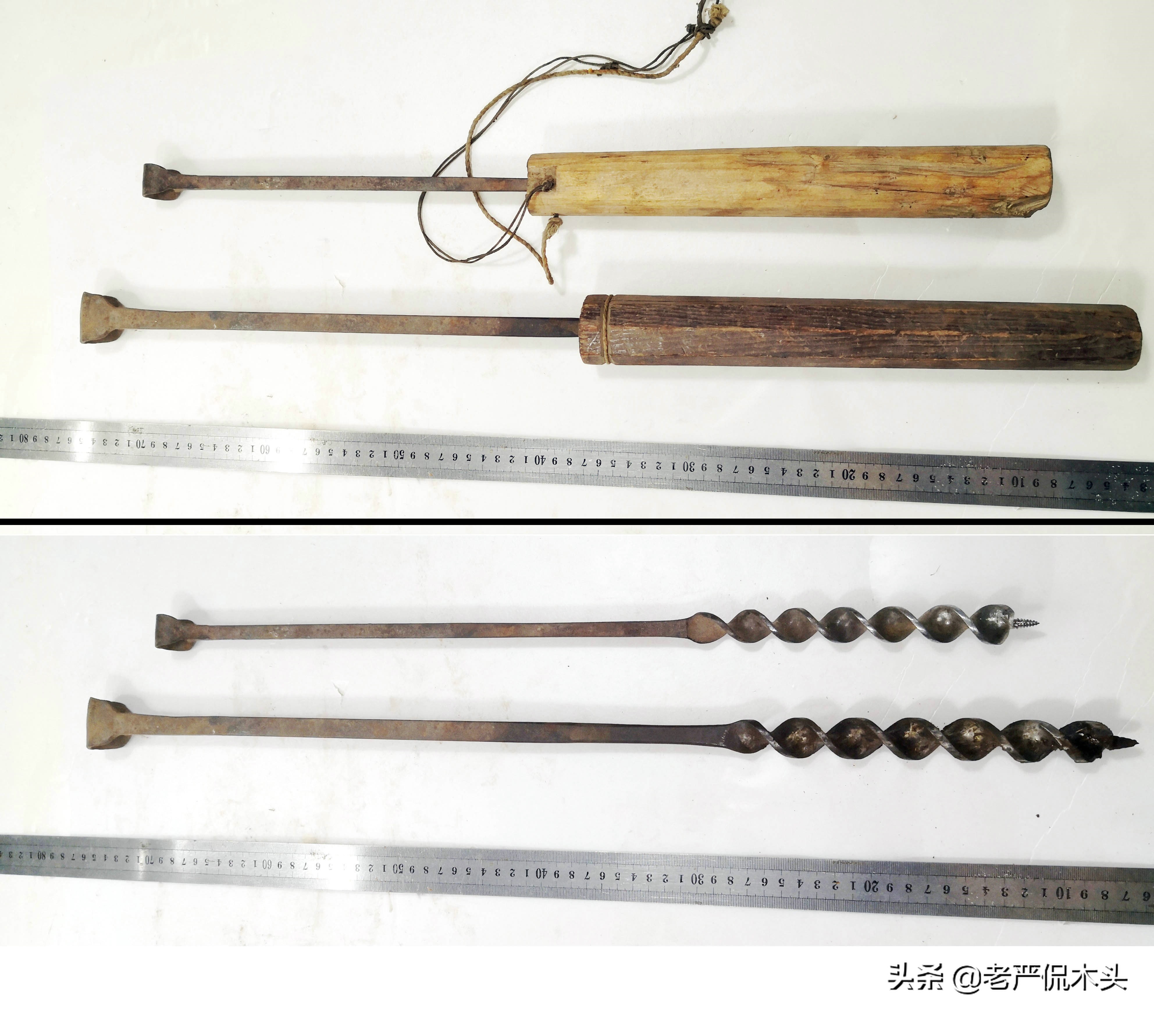 木工手工打孔的原始工具,木工现场制作无钉孔工艺