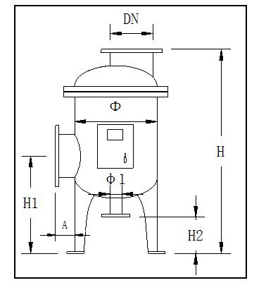 物化全程水处理器,全程综合水处理器结构图
