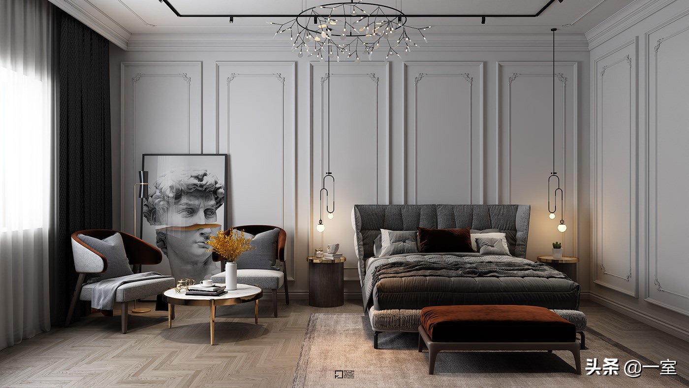 3.3米背景墙设计,客厅背景墙设计简约款