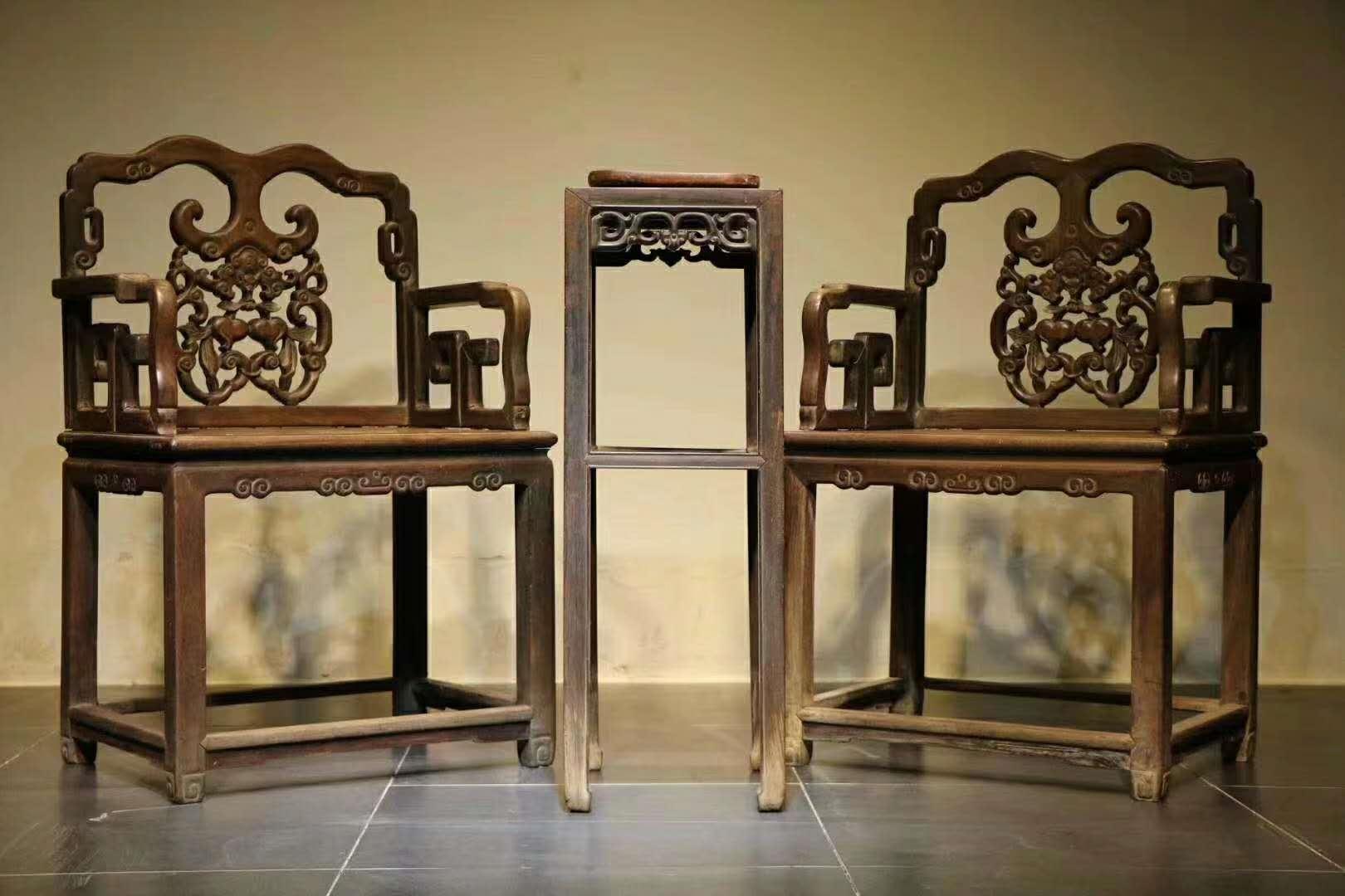 正宗榉木官帽椅,苏州榉木官帽椅