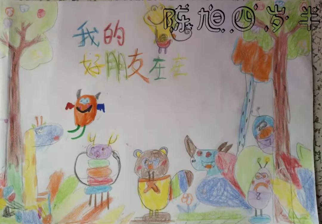 孩子们的简单绘画,6-12岁儿童绘画作品简单星球