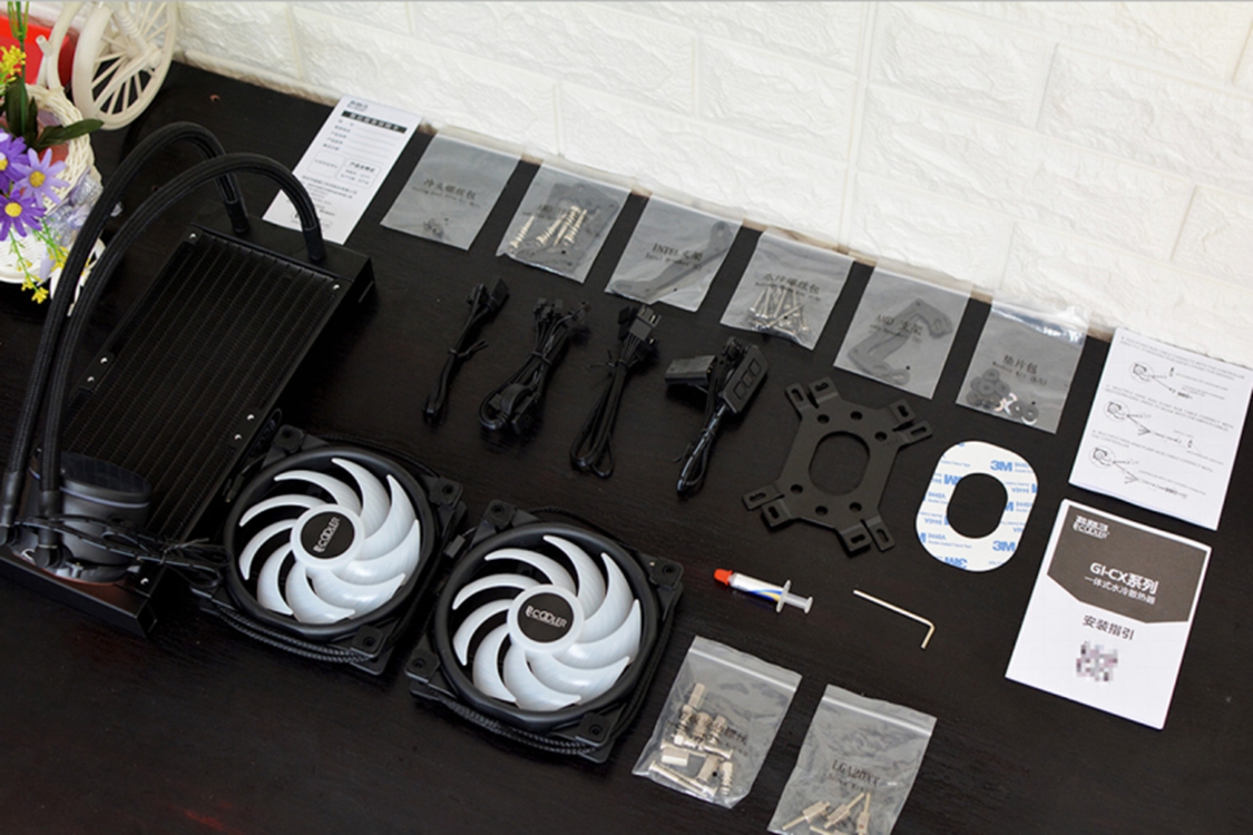 超频三散热器红海加强版,超频三降龙cpu散热器4热管