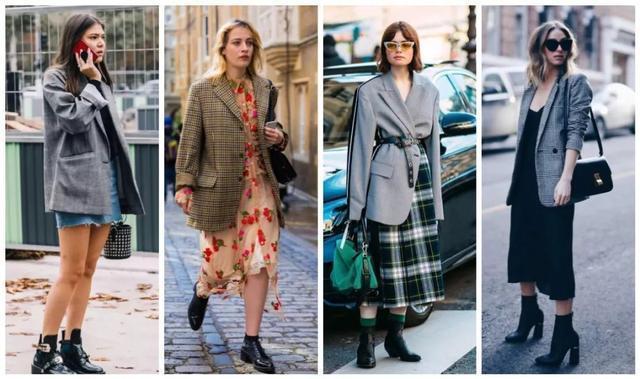 西装配裙子适合哪种发型,中长西装配什么裙子好看