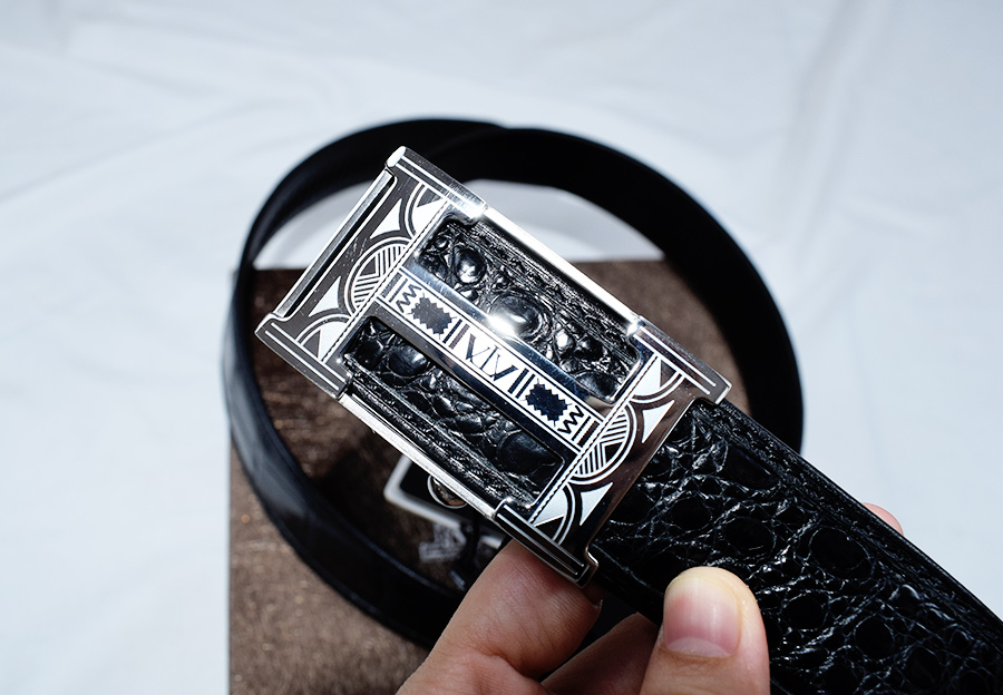 「验货」V.V.Brown鳄鱼皮皮带