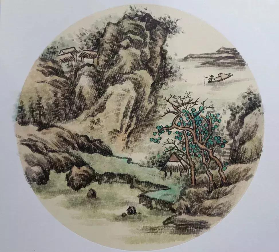山水画入门怎么画,山水画怎么画水彩