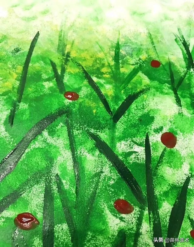 「创意水粉教案」公园里的一抹绿