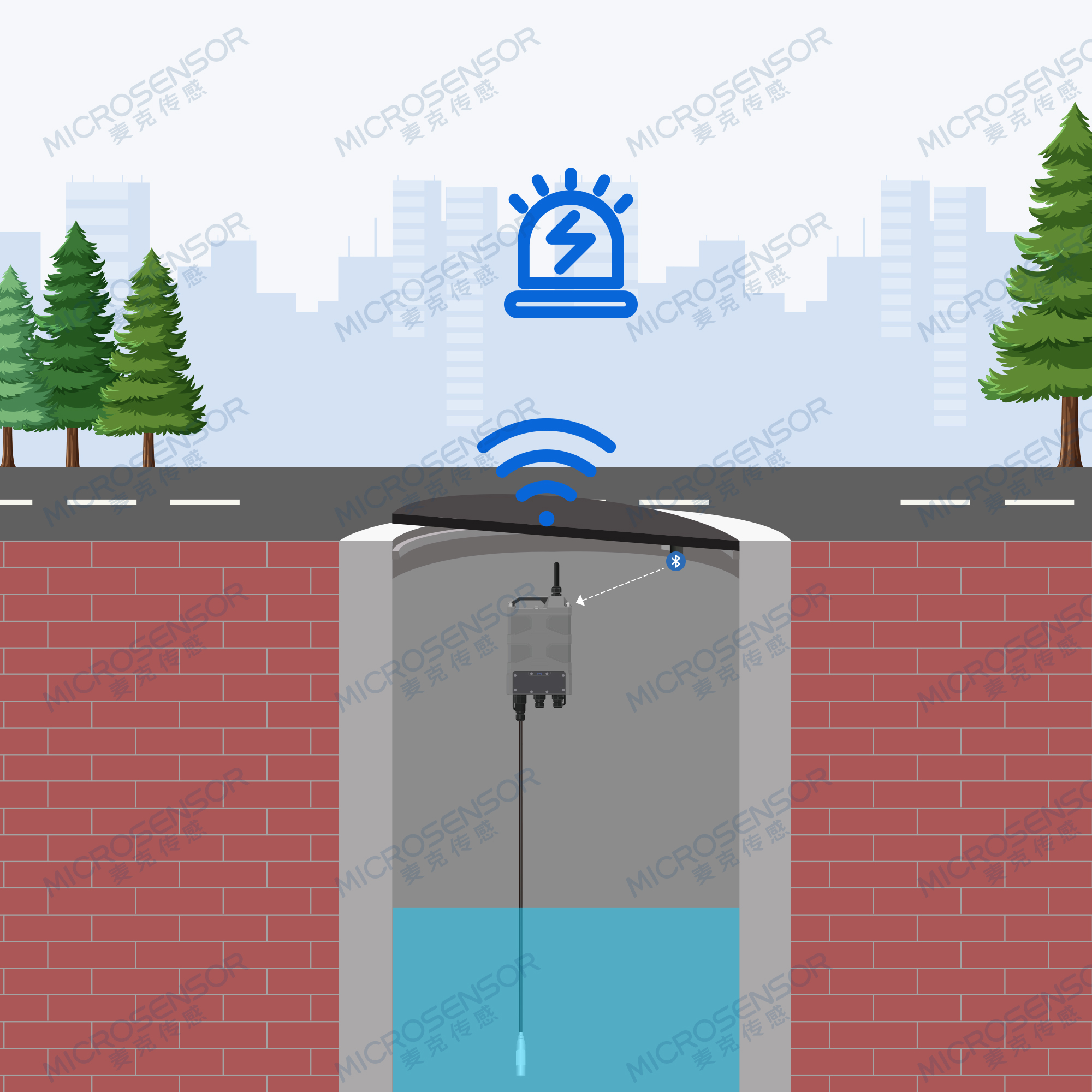 麦克传感全新升级——天地通3.0智慧化解决地下管网监测问题