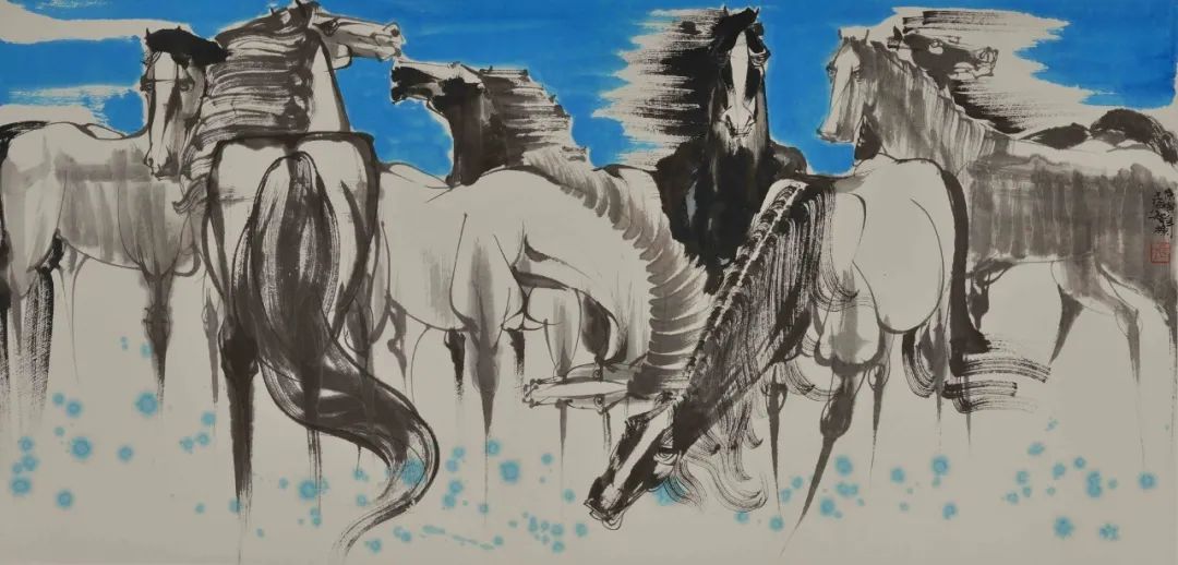 张智棟“网上云画册”《大美至简天马逐梦宝马系列集邮典藏卷》